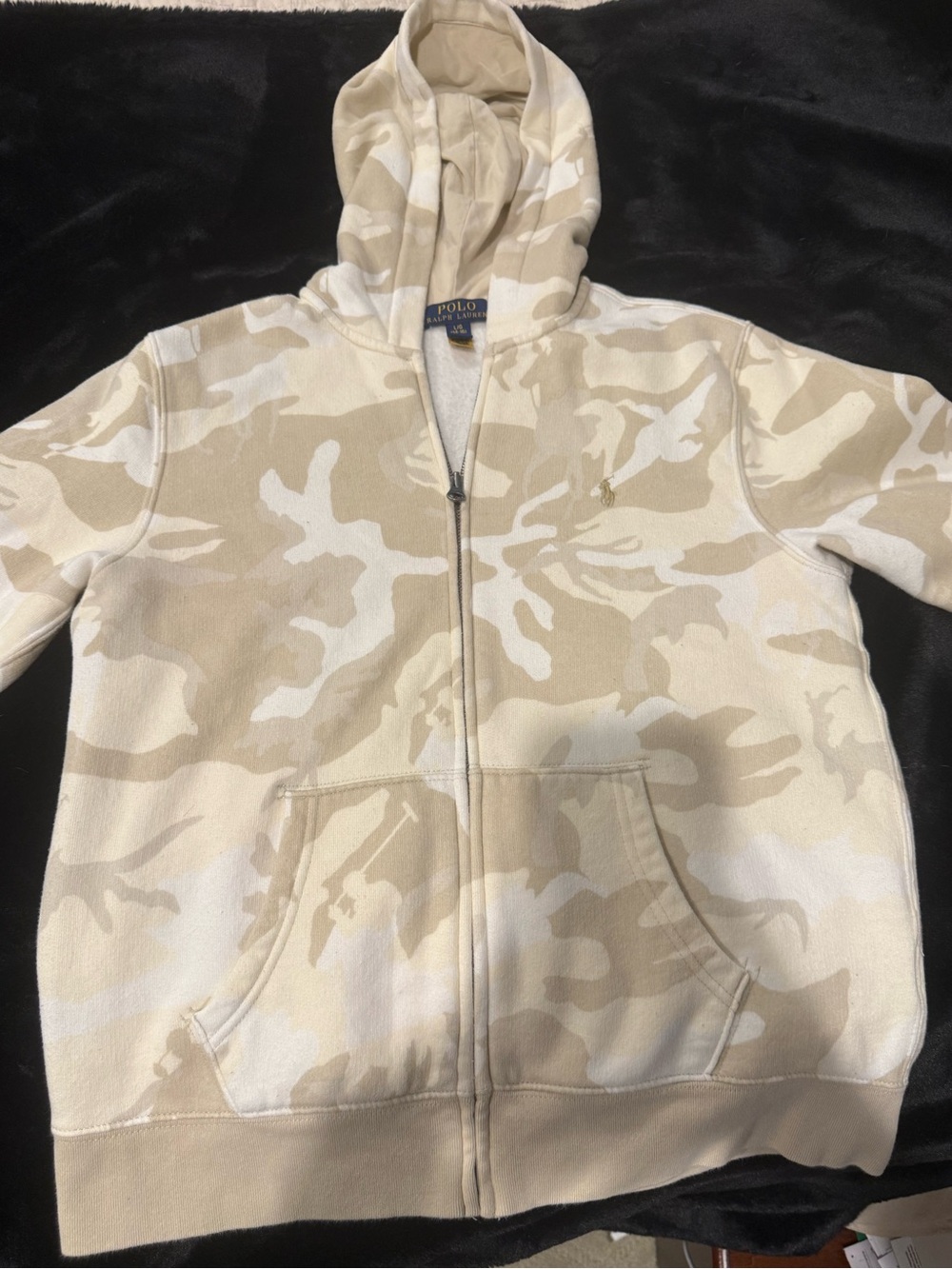 Polo by Ralph Lauren Kids Beige & Cream Camo Zip Hoodie